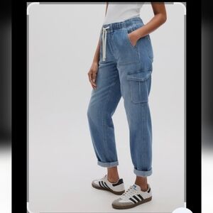 GAP Easy Denim Cargo Jogger Size Small Straight Leg